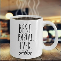 BEST PAPOU EVER Coffee Mug Gift for Greek Grandpa Papou Mug Grandpa Gifts Grandparents Day Fathers Day Gift Greek Coffee Cup Greek Gifts