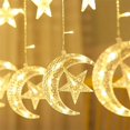 thumbnail image 3 of 3Meter Led Fairy Light Garland Ramadan EID Mubarak 12 Moon/Star Lamp 220V EU Islam Lights Curtain Decorations for Home Window, 3 of 4