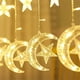 thumbnail image 3 of 3Meter Led Fairy Light Garland Ramadan EID Mubarak 12 Moon/Star Lamp 220V EU Islam Lights Curtain Decorations for Home Window, 3 of 4