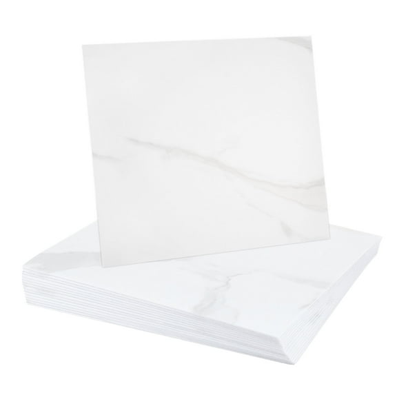 Uxcell 15Pcs Peel and Stick Marble Tiles, Waterproof Wall Panel Backsplash, 12"x12" Peel and Stick Shower Tiles for Bathroom, Classic White Design