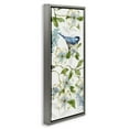 thumbnail image 4 of Stupell Industries Bird Perched on Dogwood Plants & Flowers Painting Gray Floater Framed Canvas Art Print Wall Art, 11 x 25, 4 of 10