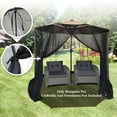 thumbnail image 2 of Sunrise Umbrella Black Round Market Patio Umbrella, Zippered, 2 of 8