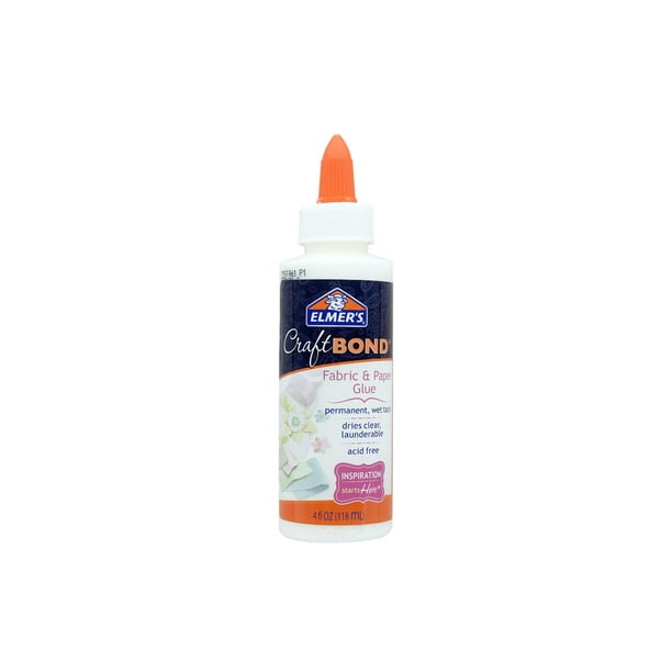Elmer's Craft Bond Fabric & Paper Glue 4oz Walmart.ca