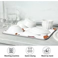 thumbnail image 6 of SKYSONIC Dish Drying Mat for Kitchen Counter Ladybugs and Wild Eco Friendly Drying Mat - Easy to Clean Heat Resistant Dish Mat - 16x18, 6 of 6