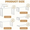 thumbnail image 3 of Acrylic Display Risers, 2 Sets 10 Pcs Clear Rectangular Risers Display Stands, Acrylic Stands for Show Jewelry, Cupcake, Perfume, Figures, 3 of 6