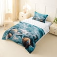 thumbnail image 2 of Manfei Lovely Starfish Twin Comforter Sets,Calm Ocean Water Bedding Set,White Blue,Reversible,2pcs,1 Comforter and 1 Pillowcase, 2 of 8