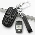thumbnail image 1 of Car Key Fob Cover Case Protector Leather Car Remote Key Fob Case Cover For Kia Sportage Sorento Soul Rio Optima, 1 of 8