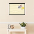 thumbnail image 3 of PinPix 27x19 Custom Cork Bulletin Board Ikat Vintage Gold Poster Board Has a Fabric Style Canvas Finish, Framed in Ikat Vintage Gold, by ArtToFrames (PinPix-1598), 3 of 5