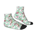 thumbnail image 6 of Salouo Bunny And Rose Pattern Unisex Middle Tube Socks,Middle-Finger Knee High Socks Over The Calf Tube Stocking Crew Stockings for Women and Men Tube Socks, 6 of 8