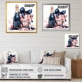 thumbnail image 4 of Designart "Fashion Champagne in Pink and Blue IV" Fashion Framed Wall Art Decor - Glam Pink Fashion Champagne Living Room Framed Canvas Art, 4 of 6