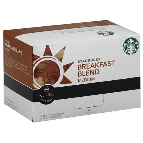 Starbucks Breakfast Blend Medium Keurig Brewed K-Cups Ground Coffee, 10 count, (Pack of 6) by Generic