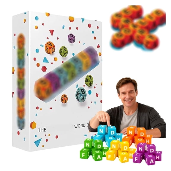 Word Game, Game Fast-Paced Word Party Game, Brain Exercise Party Game, Fast-Paced Brain Workout, for 1-5 Players