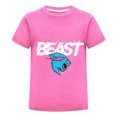 thumbnail image 1 of Playera Infantil MrBeast Unisex Niño Niña Algodón Cómoda Verano Moda Pantera Azul Estilo Juvenil Ropa Regalo Cumpleaños Diario, 1 of 3