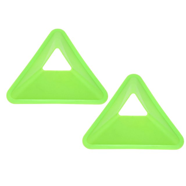 CSChome Football Roadblocks Bright Colors Triangle Shape Football Training Discs Eye-catching with Hole