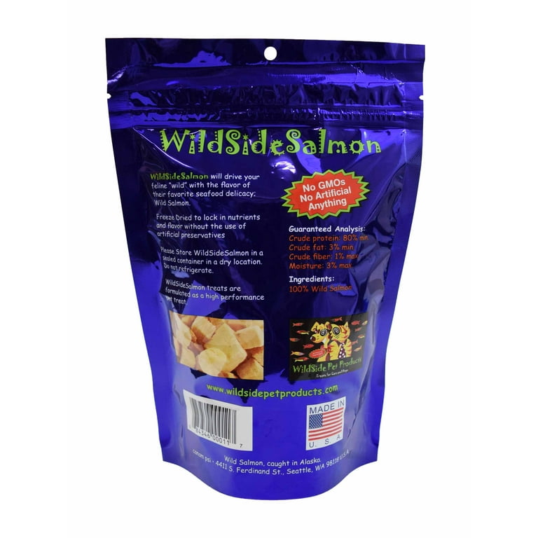 Wildside salmon hotsell cat treats