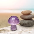 thumbnail image 6 of Natural Crystal Mushroom Shape Mini Small Semi Precious Stones Agate Rose Quartz Amethyst For Home Decor Fish Tank Flower Pot Diy Craft, 6 of 8