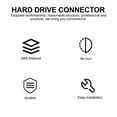 thumbnail image 2 of SHISUYAN Hard Drive Converter Abs Black For Families Diy Computer Projects 1Set, 2 of 8