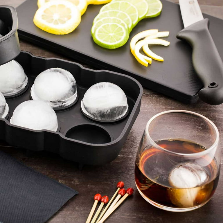 Silicone Ice Tray / Mold - 1.75 Cube - 4 Molds - 1 Count Box