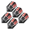 thumbnail image 1 of Unique Bargains Fléchettes Minces, Lot de 5 Accessoires en Aluminium, Noir Rouge, 1 of 5