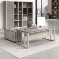 thumbnail image 2 of Standing Setup Office Desk Storage Executive Corner European Computer Desks Luxury Floor Mesa De Computador Modern Furniture My Lux Decor Round, 2 of 26