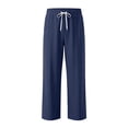thumbnail image 4 of Men's Casual Blend Trousers for Everyday Wear with Relaxed Fit and Breathable Lightweight Comfort Pure Color Woven Trousers Style for Spring and Autumn, 4 of 5