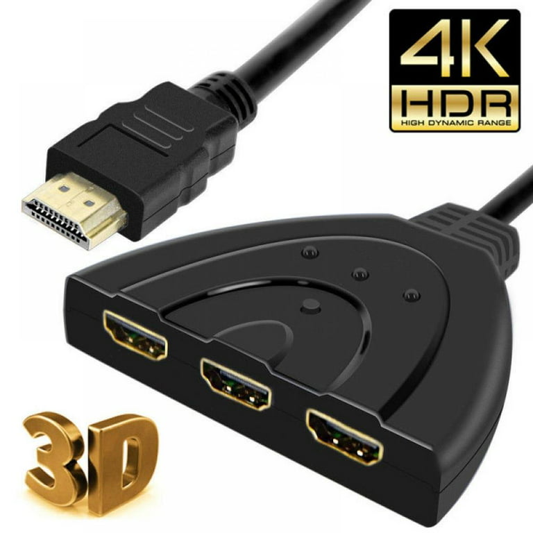 Cablevantage 3 Port HDMI Splitter Cable 1080P Switch Switcher HUB Adapter  for HDTV PS4 Xbox 