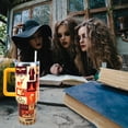 thumbnail image 3 of 40 oz Tumbler with Handle and Straw Lid Leak Proof - 40 oz Insulated Tumbler for Mothers Day Birthday Gifts for Women Friend Daughter, 3 of 6