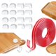 thumbnail image 1 of 16PCS Esquineros Protectores, Protectores de Esquinas de Muebles PVC Transparente, Protector de Mesa, con Tiras Anticolisión Puede Cortar, Accesorios, 1 of 4