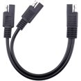 thumbnail image 1 of SAE DC Power Connector Cable Y Splitter 1 to 2 SAE Extension Cable 18AWG 1ft/25cm, 1 of 2