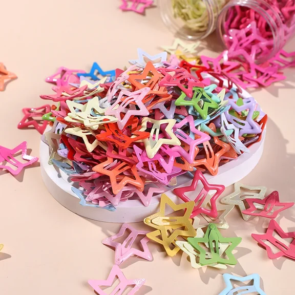 50 Colorful Star BB Hair Clips For Girls Children Lovely Hair Decorate Hairpins Barrettes Headwear Kids Hair Accessories