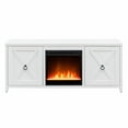 thumbnail image 2 of Evelyn&Zoe Granger Rectangular TV Stand with Crystal Fireplace for TV's up to 65", White, 2 of 7