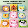 thumbnail image 2 of Maoww 3pcs/set Cute Cartoon Animal Patterns Handmade DIY Kit Beginners Can Play Sewing Joy DIY Toys Soft type+4, 2 of 6