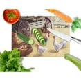 thumbnail image 4 of Carolines Treasures BDBA0339LCB Rooster and Hens Chickens in the Barn Glass Cutting Board Large, 12H x 16W, multicolor, 4 of 4