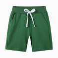 thumbnail image 4 of KPOPLK Baby Toddler Shorts Boys Cotton Solid Shorts with Drawstring Breathable Soft Summer Clothes 2-9 Years Size 4-5 Years,AG, 4 of 4