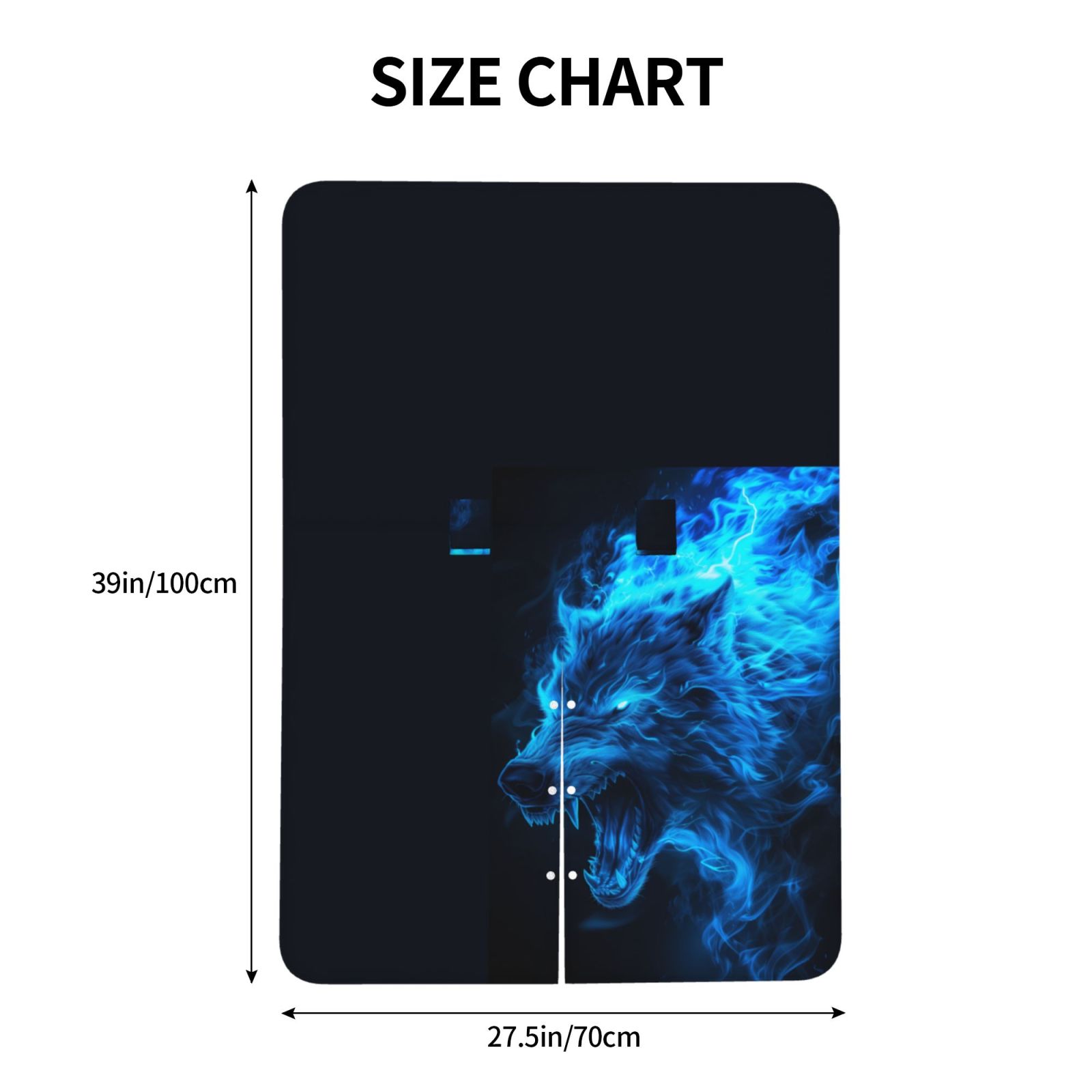 Car Seat Cover Baby - Ice Blue Fire Wolf Breathable Infant Car Seat Cover for Baby Carseat, Lightweight Comfort Baby Essentials Must Haves Newborn Stuff for Girl Boy