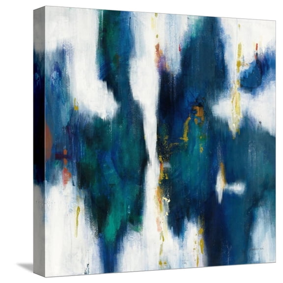 Art.com Blue Texture I Stretched Canvas Print Wall Art by Danhui Nai, 16" x 16"
