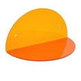 thumbnail image 1 of Abbracc Acrylic Small Floating Shelf Modern Half Round Display Stand Acrylic Wall Shelf Orange, 1 of 9