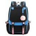 thumbnail image 1 of Fashion Casual Backpack with USB Charge Port Student Shoulder Bookbag (Green), 1 of 6