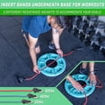 thumbnail image 4 of GoSports Hub 360 Fitness Set - Includes Fitness Ball, Ball Base and Resistance Bands, Blue, 4 of 6