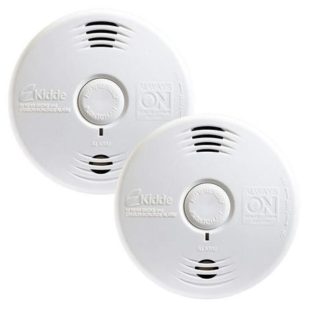 Twin Pack Worry Free 10 Year Combination Alarm with Voice