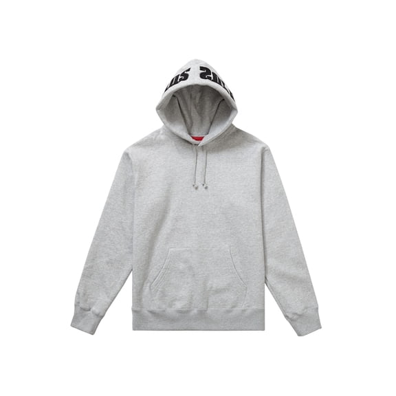Supreme Men's Mirrored Logo Hooded Sweatshirt (FW19) Heather Grey, from StockX