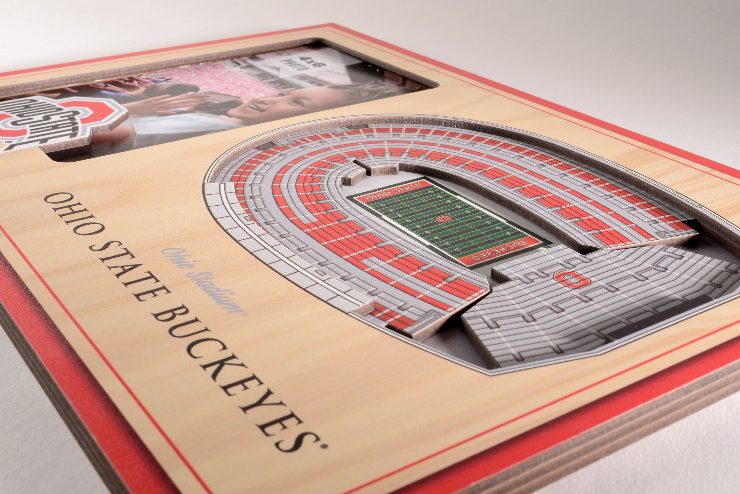 YouTheFan NCAA Ohio State Buckeyes 3D StadiumView Picture Frame