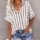 thumbnail image 2 of Vestidos Casuales Para Mujer, Blusas De Mujer De Moda Blusa informal de manga corta con cuello vuelto para mujer, 2 of 6
