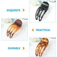 thumbnail image 5 of HAKIDZEL Hair Claw Clips Leopard Print Yellow 6Pcs 3.5x1.6in, 5 of 8