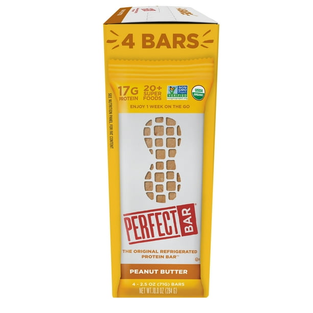 Perfect Bar Original Refrigerated Protein Bar, Peanut Butter, 2.5 Ounce