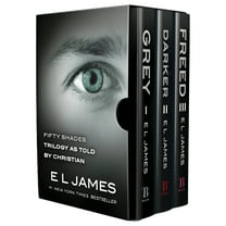 Fifty Shades as Told by Christian Trilogy: Grey, Darker, Freed Box Set, (Paperback)