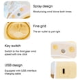 thumbnail image 4 of Cartoon Mini Mist Cooling Fan with Spray Function USB Rechargeable Portable Desk Fan with Water Bottle Design for Office Bedroom Car Travel Three Speed Settings, 4 of 6