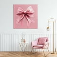 thumbnail image 2 of Stupell Industries Big Pink Bow with Speckles Canvas Wall Art, design by Creative Studio, 36 x 36, 2 of 7
