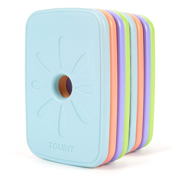 Paquetes de Hielo TOURIT para Bolsas de Almuerzo y Enfriadores, Reutilizables