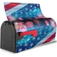 thumbnail image 4 of American Flag Patriotic Fireworks Independence Mailbox Magnetic Post Mailbox Cover Garden Decor Outdoor Large 25.5" X 21", 4 of 6